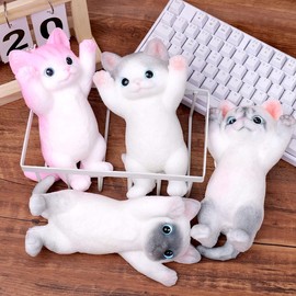 Large Squishy Cat Cute Taba Cat Squeeze Toy Simulation Cats Doll Toys Cute Kitty Squishy Stress Relidf Toy:_A American Shorthair