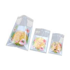 DOITOOL 300 Piezas Pequeñas Bolsas De Celofán Bolso Decorado Con Flores Bolsas De Dulces Transparentes Bolsas De Celofán De Colores Bolsa Autoadhesiva Galleta Las Flores