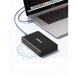 iDsonix 10Gbps Solid Silver Aluminum M.2 NVMe SSD Enclosure NGFF SSD Adopter Fast Speed USB 3.1 Gen 2 Type C Compatible with M.2 NGFF SATA 2230, 2242, 2260, 2280
