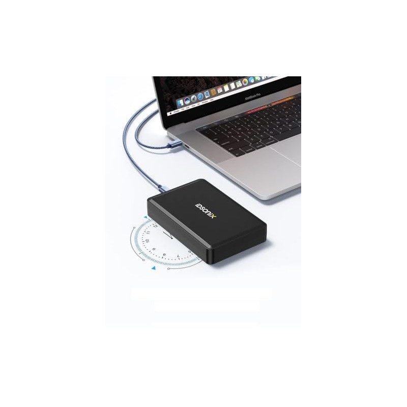iDsonix 10Gbps Solid Silver Aluminum M.2 NVMe SSD Enclosure NGFF