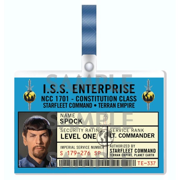 Star Trek - Lt. Commander Spock Mirror Universe cosplay I.D.