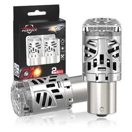 Perrace S25 High Flare Prevention Enhanced Version, 150° LED Blinker, Built-in Resistor, No After-Installation, Compatible with Car Inspections, 360° Emitting, Amber, 1200 lm, Stealth, No Polarity