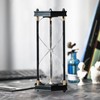 Fillable Hourglass Timer, Hexagon Wooden Frame Decorative Sand Timer (Empty