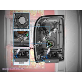 Anzo 2001-2011 FORD RANGER TAIL LIGHTS BRAKE LAMPS 04 05 06 07 08 09 CHROME