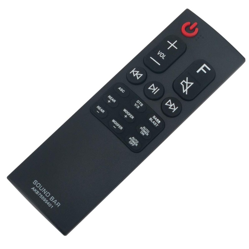 AKB75595401 Replacement Remote Control fit for LG Soundbar SK5Y SK5R