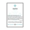 My Saint My Hero Faith Petite Necklace, Chapado en oro,