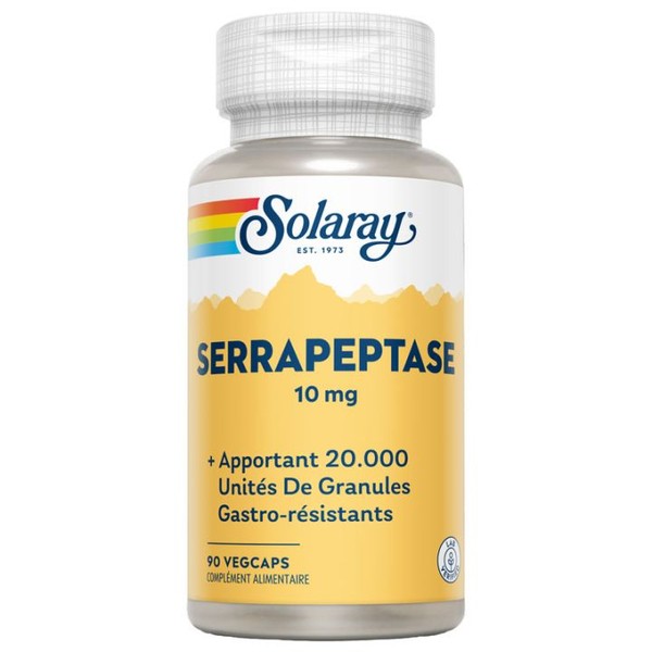 Solaray Serrapeptase 10 mg 90 gélules