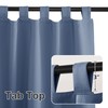 RYB HOME Outdoor Curtains for Patio Waterproof Tab Top Block