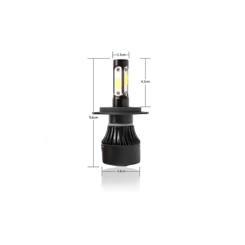 Kit De Faros Delanteros De 4 Lados 9007 H4 Led