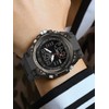 Men's Sporty Analog-Digital Watch, Resin Case, Mineral Glass Dial, Quartz
