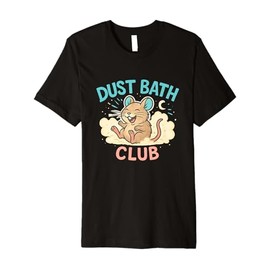 Dust Bath Club Funny Degu Scene Premium T-Shirt