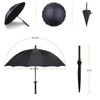 Topmall Samurai Umbrella Windproof Semi-automatic 8 Bone