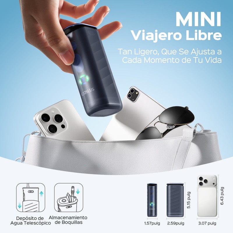 COSLUS T50 Mini Oral Irrigator with Display Ideal for Travel
