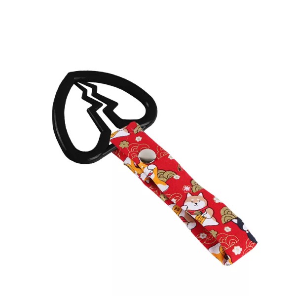 Unbranded Car Accs JDM Broken Heart TSURIKAWA Black Ring Red