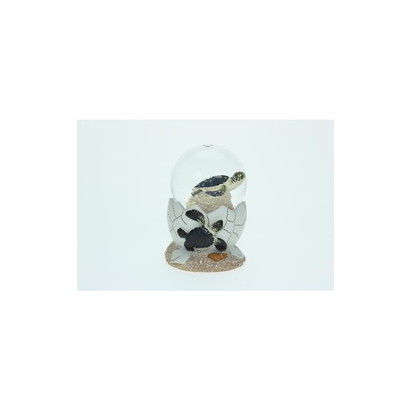 Cornelißen Glitter Ball Sea Turtle Animal Snow Miniature Shaker Glass