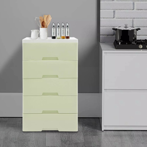 5 Drawers Dresser Shelf Cabinet Storage for Home Bathroom Organizers