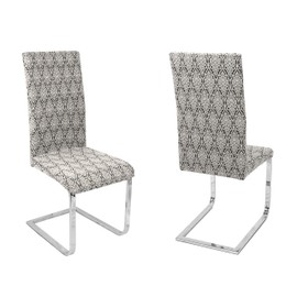 BEAUTEX Set of 2 Universal Stretch Chair Covers, Bi-Stretch Covers, Choice of Motif and Colour