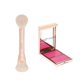 Major Headlines Blush Duo & Dual-Ended Brush Set:_Not Too Much (Soft Rosey Taupe)