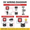 Battery Disconnect Switch with Aluminum Mounting Bracket, 12V-48V Waterproof Marine