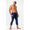DEVOPS 2 Pack Men's 3/4 Compression Pants Athletic Leggings with