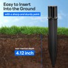 8 Pack Reinforced Ground Stakes, 0.75" x 5.12" Solar Lights