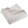 Levtex Home - Tobago Stripe Taupe - Quilted Throw -