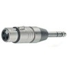 Neutrik NA3FP XLR-Adapter XLR-Buchse - Klinkenstecker 6.35mm Stereo 1St., Silber,