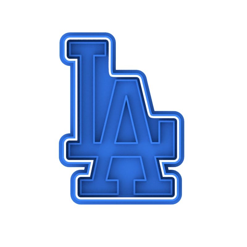 Dodgers Cookie Cutter & Stamp