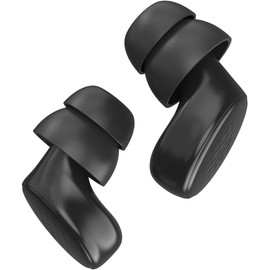 JESWO Tapones para Oídos, Earplugs Ergonómicos Reducción de Ruido 45 dB 7 Sets de Almohadillas( 3 Sets Dos Pisos+ 4 Sets un Piso),Tapones Auditivos para Dormir, Concierto, Estudiar, Viaje-Negro