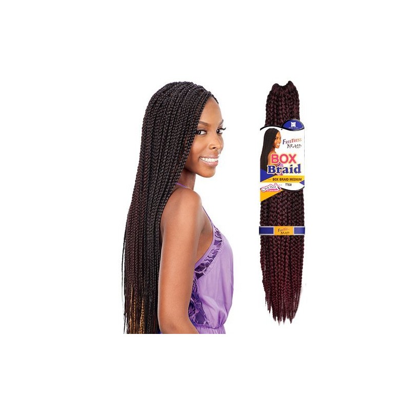 FreeTress Synthetic Hair Crochet Braid Medium Box Braids (6-PACK, 4)