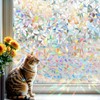 DARUITE Rainbow Window Film Privacy Film for Glass Windows Static