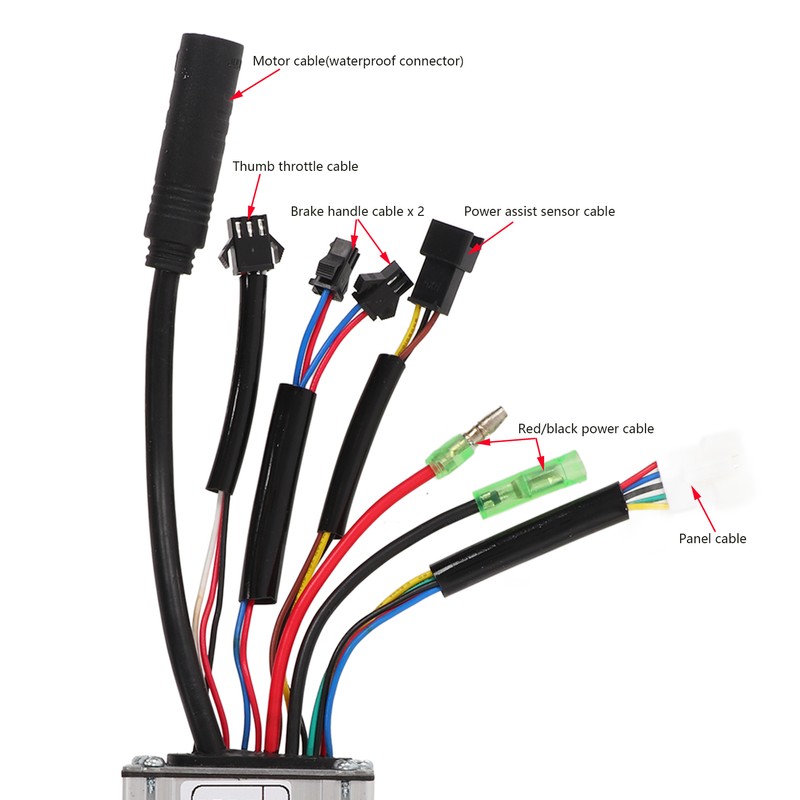 15A 36V/48V 250W Brushless Motor Controller LCD6 Display Panel Kit