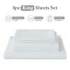 ILAVANDE King Size Sheets Set,Hotel Luxury Super Soft Microfiber Bed
