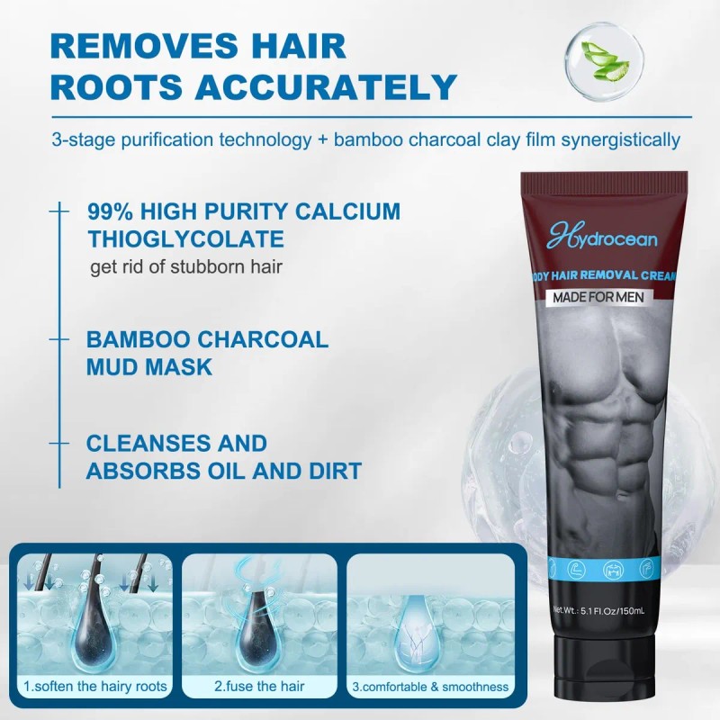 Crema Depilatoria Para Hombres, Crema Depilatoria Corporal S