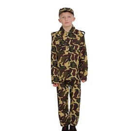 WickedFun® Boys Child's Army Military Camouflage Soldier Uniform Fancy Dress Costume Outfit Age 4-13 Years (10-12 Years)