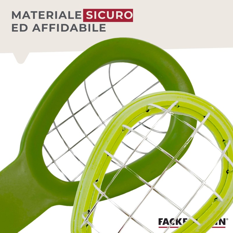 Fackelmann Taglia avocado in plastica ed acciaio inossidabile, ideale per