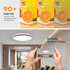 BLNAN Dimmable LED Flush Mount Ceiling Light Fixture with Remote