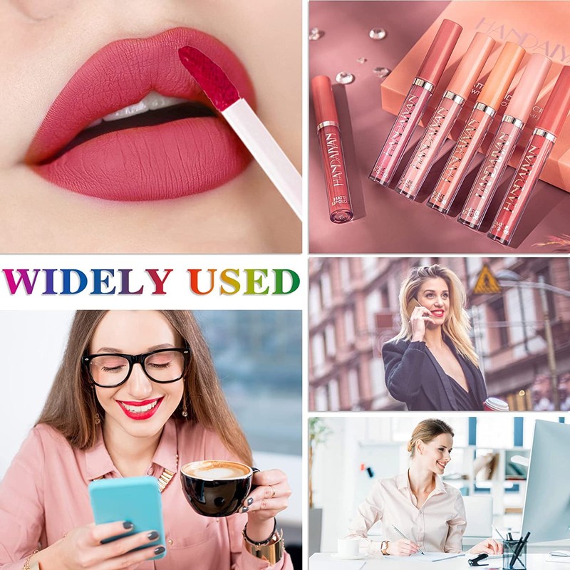 Allphv 2PCS Maquillaje de Lápiz Labial Líquido Mate, Pintalabios Permanente