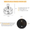 atgestore WB03X24818 222D5786P010 Gas Stove Knobs Replacement Parts for GE