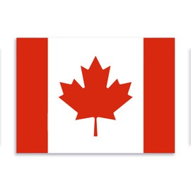 Flag of Canada Sticker Decal Notebook Car Laptop 5.5"x4" (Color)