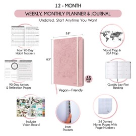 Harmony Goal Planner - A 12 Month Journey to Bring Harmony In Your Life, Increase Productivity, Passion, Success & Happiness - Life Planner, Habit-Tracker, Gratitude Journal & Organizer