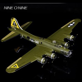 B-17G WWII US Air Fortress Bomber Texas Air Show Finished Aircraft Model 1/200 6.7-Inch Jet Die-Casting Aircraft Model Simulation Finished Military Decoration