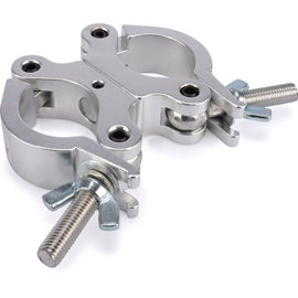 Riggatec Double Clamp Swivel Coupler Narrow Silver up to 200 kg (48-51 mm)