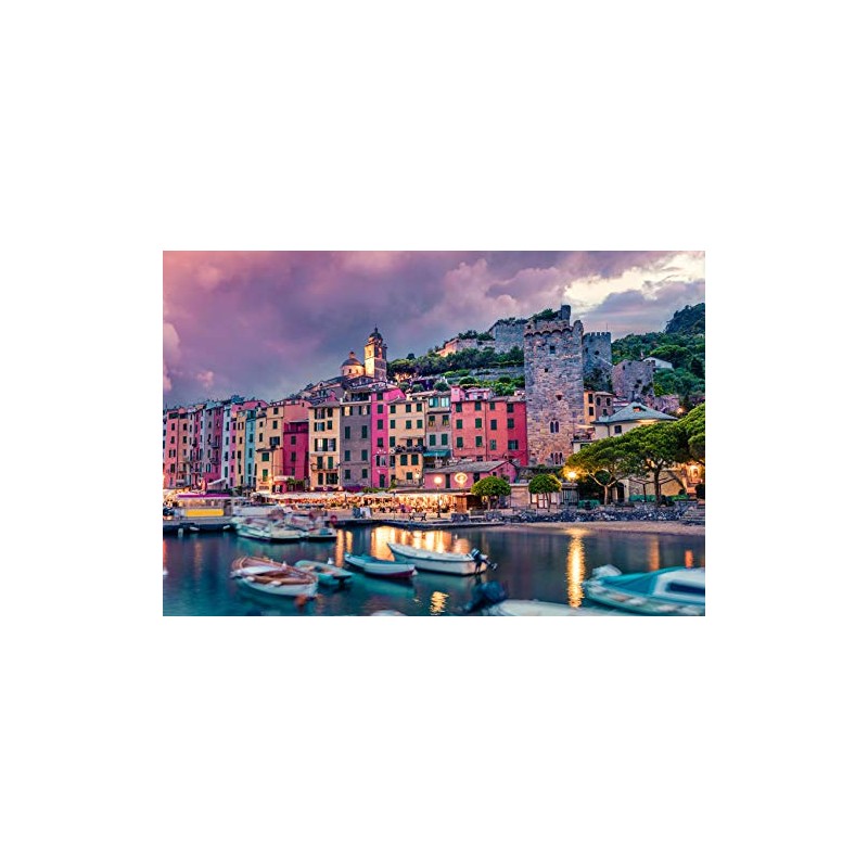 FLINK Rompecabezas Italia Muelle Portovenere 1000 Piezas 68.5 cm x