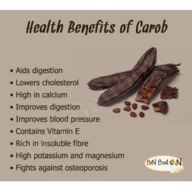 20 Pcs Carob Pods Whole Organic Raw Pure Natural Food Ingredients Ceratonia Siliqua Caesalpinioideae Fabaceae Non Gmo Herbies Herbs Better Raw Herbal Spices Eat Or Drink ( 12 oz / 340 gm ) قرون خروب