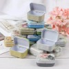 Generic 8Pcs Mini Flower Tin Trinket Jewelry Organizer Storage Box