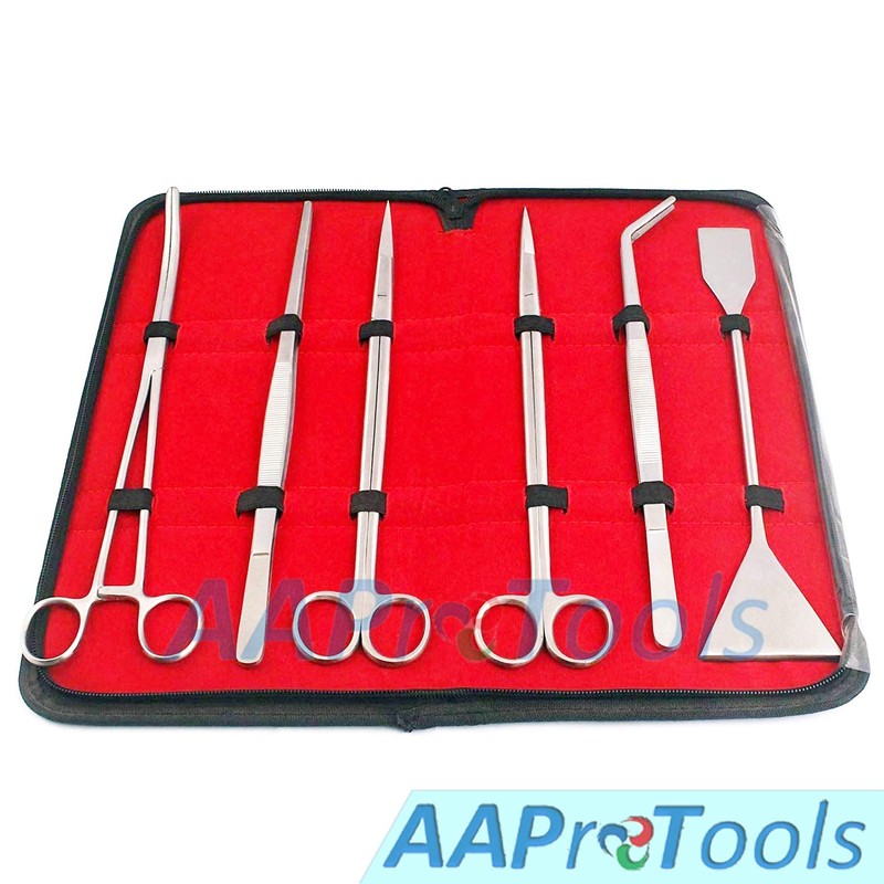 AAProTools Aquarium Kit 6 Pcs Plant Pro Tools Set Live