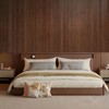 2-Pack Natural Bamboo Wall Panel, 96’’x48’', Coffee