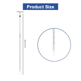 ONiLAB Pipeta graduada de vidrio, 2 ml, tolerancia ± 0,025 ml, pipetas de vidrio de calcio de sodio estándar para transferencia de líquido o aceite esencial para laboratorio, química (10 piezas)