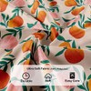 COSEVIER Peach Shower Curtain, Vibrant Cute Fruit Waterproof Shower Curtains